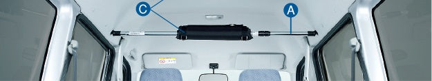 HONDA ホンダ 純正 ACTYVAN アクティバン ルーフインナークロスバー フロント用 (2015.10~仕様変更) 08Z08-S3A-000A