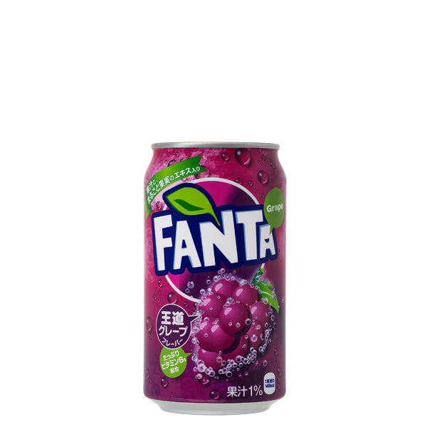 ファンタグレープ缶350ml入数24本1ケース|炭酸ファンタグレープコカ・コーラコカコーラcocacolaこかこーら果汁ブレンドフルーティーおいしさ果汁1%果糖ぶどう糖液糖ぶどう果汁ぶどうエキスカラメルアントシアニン安息香酸NaビタミンB6350