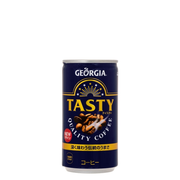 ジョージアテイスティ185g缶入数30本1ケース|コーヒージョージアコカ・コーラコカコーラcocacolaこかこーら缶コーヒーブラジル豆マイルドミルク深み味わい砂糖コーヒー全粉乳脱脂粉乳デキストリン香料乳化剤