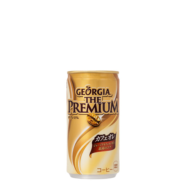 ジョージアザ・プレミアムカフェオレ185g缶入数30本1ケース|コーヒーコカ・コーラコカコーラcocacolaこかこーらジョージアカフェオレコク楽しめる味わいブラジル産最高等級豆をコーヒー豆牛乳砂糖クリーム食塩コーヒーオイルカゼインNa