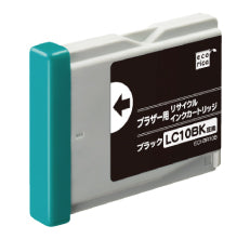 エコリカ!インクカートリッジbrotherブラザー互換製品!エコリカ型番【ECI-BR10B】対応純正品【LC10BK】カラー【ブラック】