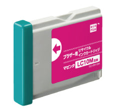 エコリカ!インクカートリッジbrotherブラザー互換製品!エコリカ型番【ECI-BR10M】対応純正品【LC10M】カラー【マゼンタ】