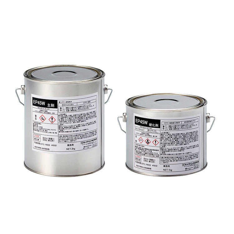 CEMEDINEセメダインEP45W3kgセット金属鋼板接着補強工法シール不陸段差調整高粘度パテ状間隙充填鋼鈑接着シール材ひび割れ注入二液型エポキシ樹脂系接着剤コンクリートクラック補修落橋防止下地処理パテ材