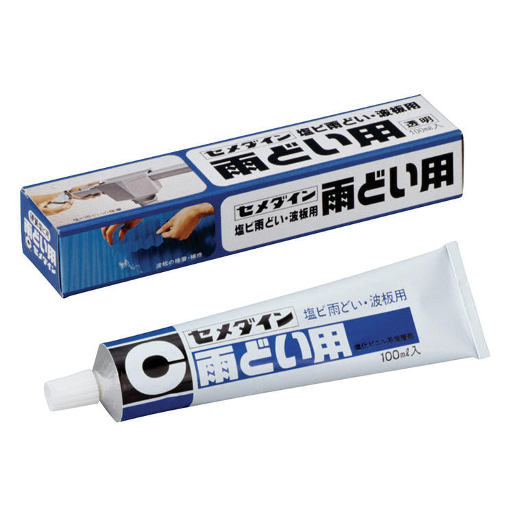 CEMEDINEセメダイン雨どい用100mL接着剤硬質塩ビドープセメントタイプ塩ビ雨どい集水器パイプ接着塩ビ波板補修半硬質塩ビ硬質塩ビパイプ下水道接着