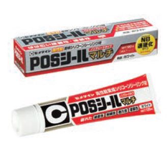 CEMEDINEセメダインPOSシールマルチホワイト120g内外装目地POSシールハイグレードタイプシーリング材フッ素鋼板接着防カビノンブリードタイプ中モジュラス変成シリコーン系シーリング材内外装