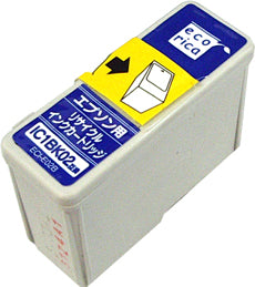 エコリカ!インクカートリッジEPSONエプソン互換製品!エコリカ型番【ECI-E02B】対応純正品【IC1BK02】カラー【ブラック】