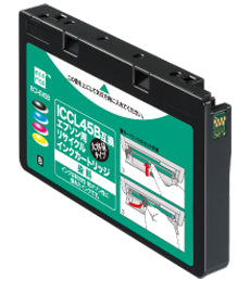 エコリカ!インクカートリッジEPSONエプソン【ECI-E45B】【ICCL45B】【(ブラック、シアン、マゼンタ、イエロー)】