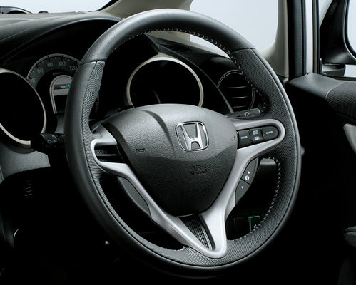 HONDAホンダFITフィットホンダ純正ステアリングホイール(本革製)【対応年式2013.01~次モデル】【desirdevivre】