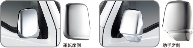 HONDA ホンダ ACTY アクティ ホンダ純正 ドアミラーカバー（クロームメッキ/左右セット） 【 2009.12～次モデル】