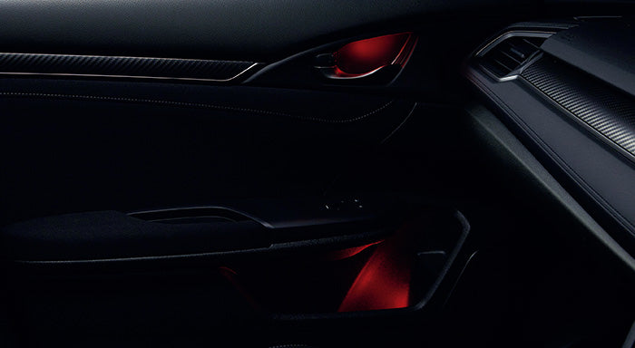 HONDAホンダ純正CIVICtypeRシビックタイプRインナードアハンドル＆ドアポケットイルミネーション2017.7～仕様変更08E20-TEA-000