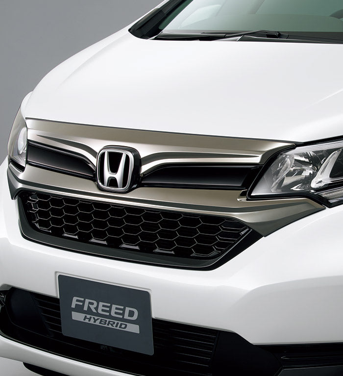 HONDA ホンダ 純正 フロントグリル ダーククロームメッキ 08F21-TDK-000F | honda純正 ホンダ純正 GB5 GB6 GB7 GB8 FREED フリード フリードハイブリッド フリードプラス フリードプラスハイブリッド フリード+ FREED+ フロント グリル DIY 取り付け おすすめ