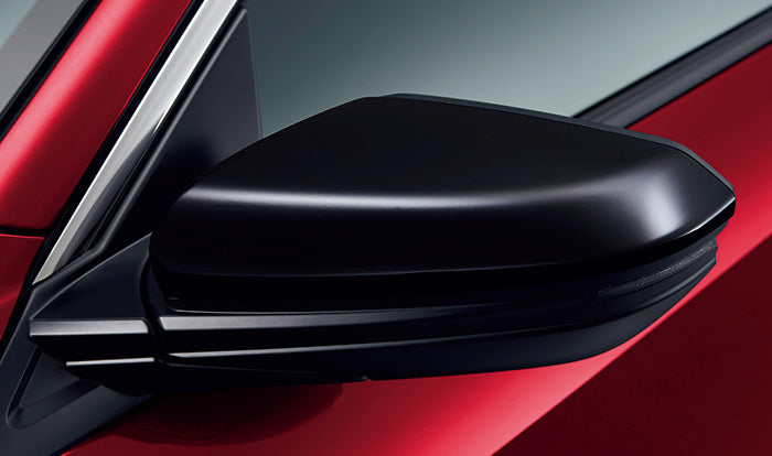 HONDAホンダ純正CIVICtypeRシビックタイプRドアミラーカバークリスタルブラックパール2017.7～仕様変更08R06-TGH-020