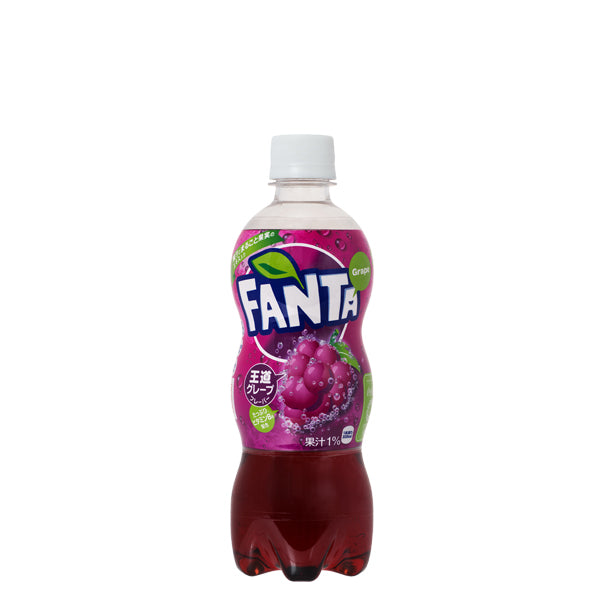ファンタグレープPET500ml入数24本1ケース|炭酸ファンタグレープコカ・コーラコカコーラcocacolaこかこーら果汁ブレンドフルーティーおいしさ果汁1%果糖ぶどう糖液糖ぶどう果汁ぶどうエキスカラメルアントシアニン安息香酸NaビタミンB6500