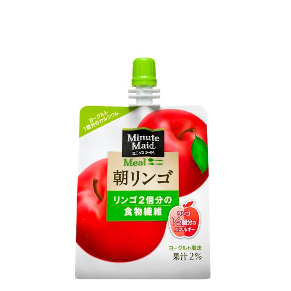 ミニッツメイド朝リンゴ180gパウチ入数24本1ケース|果汁ミニッツメイド朝リンゴ朝リンゴコカ・コーラコカコーラcocacolaこかこーら朝食フルーツ栄養ゼリー飲料ゼリー飲料砂糖食物繊維りんご果汁脱脂粉乳発酵乳寒天大豆由来スクラロース