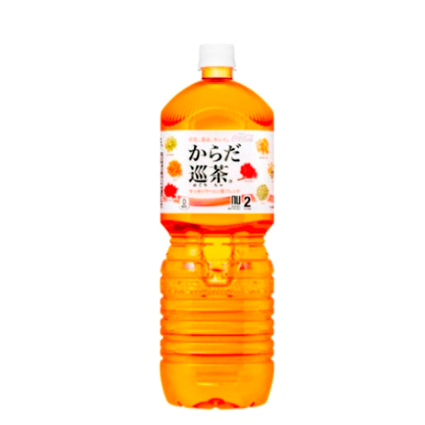 からだ巡茶ペコらくボトル2LPET入数6本1ケース|お茶おちゃコカ・コーラコカコーラcocacolaこかこーら烏龍茶緑茶どくだみ熊笹杜仲茶プーアル茶はすの茶黄茶クコの実みかんの皮山?子高麗人参霊芝ビタミンC2000