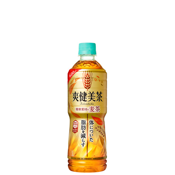爽健美茶健康素材の麦茶PET600ML入数24本1ケース|お茶おちゃコカ・コーラコカコーラcocacolaこかこーら機能性表示食品麦茶麦甘み香ばしさ広がるおいしさ大麦玄米ナンバンキビローズヒップエキス未ビタミンC600