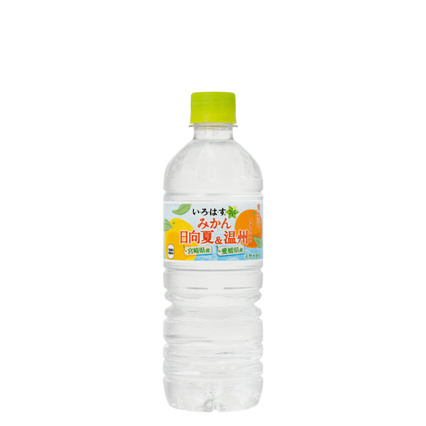 い･ろ･は･すみかん日向夏&温州PET555ml入数24本1ケース|ミネラルウォーターいろはすコカ・コーラコカコーラcocacolaこかこーら宮崎県産日向夏愛媛県産温州みかんエキスナチュラルミネラルウォーター糖類果糖砂糖塩化NaビタミンC555