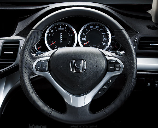 HONDA ホンダ ACCORD アコード ホンダ純正 ステアリングホイール(本革製・ブラック・ステッチ入り)【 2012.04～次モデル】