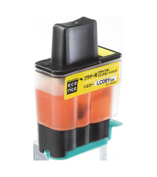 エコリカ!インクカートリッジbrotherブラザー互換製品!エコリカ型番【ECI-BR09Y】対応純正品【LC09Y】カラー【イエロー】