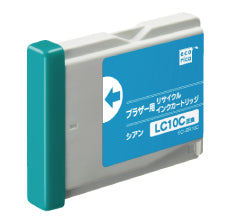 エコリカ!インクカートリッジbrotherブラザー互換製品!エコリカ型番【ECI-BR10C】対応純正品【LC10C】カラー【シアン】