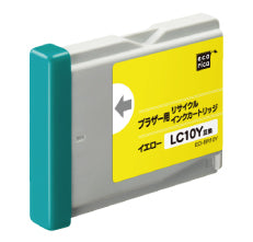 エコリカ!インクカートリッジbrotherブラザー互換製品!エコリカ型番【ECI-BR10Y】対応純正品【LC10Y】カラー【イエロー】