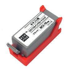 リサイクルエコリカ!リサイクルインクカートリッジキヤノン互換製品!エコリカ型番【ECI-C15B】対応純正品【BCI-15BK】カラー【ブラック】