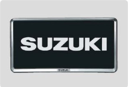 SUZUKIスズキCARRYキャリースズキ純正ナンバープレートリム(樹脂クロームメッキ/１枚)【対応年式2015.8～次モデル】