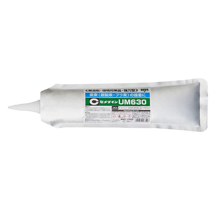 CEMEDINEセメダインUM630500ml床束耐水高強度無溶剤床鳴り防止ウレタン樹脂系接着剤鋼製束プラ束接着