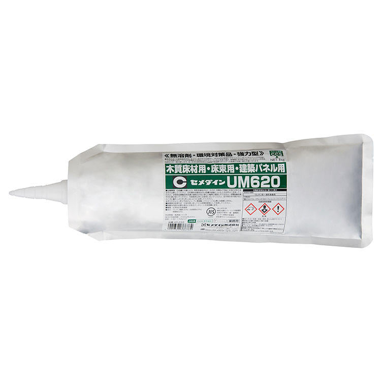CEMEDINEセメダインUM6201kg1液常温硬化ウレタン樹脂系接着剤床材防音床暖床束鋼製束プラスチック束接着無溶剤床鳴り防止ウレタン樹脂系接着剤木質系フローリング床暖房マット捨て貼り合板鋼製束プラ束モルタル接着