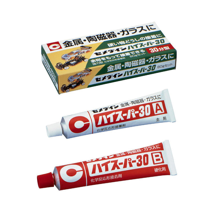 CEMEDINEセメダインハイスーパー3080gセット接着剤エポキシ系接着剤便利金属陶磁器硬質素材接着最適耐熱耐水耐薬品硬化日曜大工プラモデル金属模型釣り具制作補修