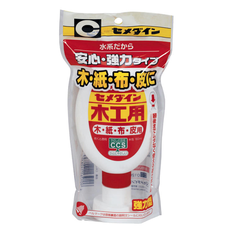 CEMEDINEセメダイン木工用180mL水系接着剤木工作紙工作手芸接着木材紙布貼り合せ
