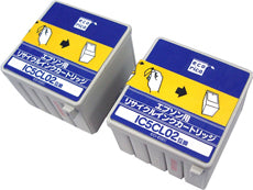 エコリカ!インクカートリッジEPSONエプソン互換製品!エコリカ型番【ECI-E02C2P】対応純正品【IC5CL02W】色【カラー2本袋入パック】