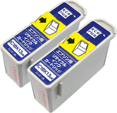 エコリカ!インクカートリッジEPSONエプソン互換製品!エコリカ型番【ECI-E13B2P】対応純正品【IC1BK13W】カラー【ブラック2本袋入パック】