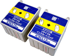 エコリカ!インクカートリッジEPSONエプソン互換製品!エコリカ型番【ECI-E13C2P】対応純正品【IC5CL13W】色【カラー2本袋入パック】