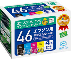 エコリカ!インクカートリッジEPSONエプソン【ECI-E464P/BOX】対応純正品【IC4CL46】カラー【ブラック/シアン/マゼンタ/イエロー】