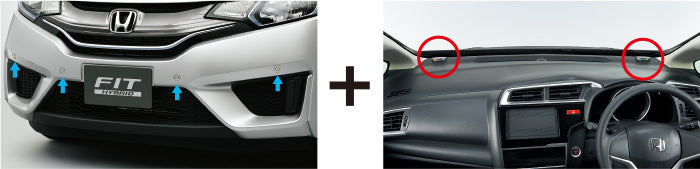 HONDAホンダFITフィットホンダ純正センサーインジケーターパッケージ■フロント用【対応年式2014.6～次モデル】【desirdevivre】