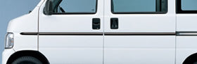 HONDA ホンダ ACTY VAN アクティバン ホンダ純正 ボディサイドモール（クロームメッキ）左右セット 【 2010.08～次モデル】